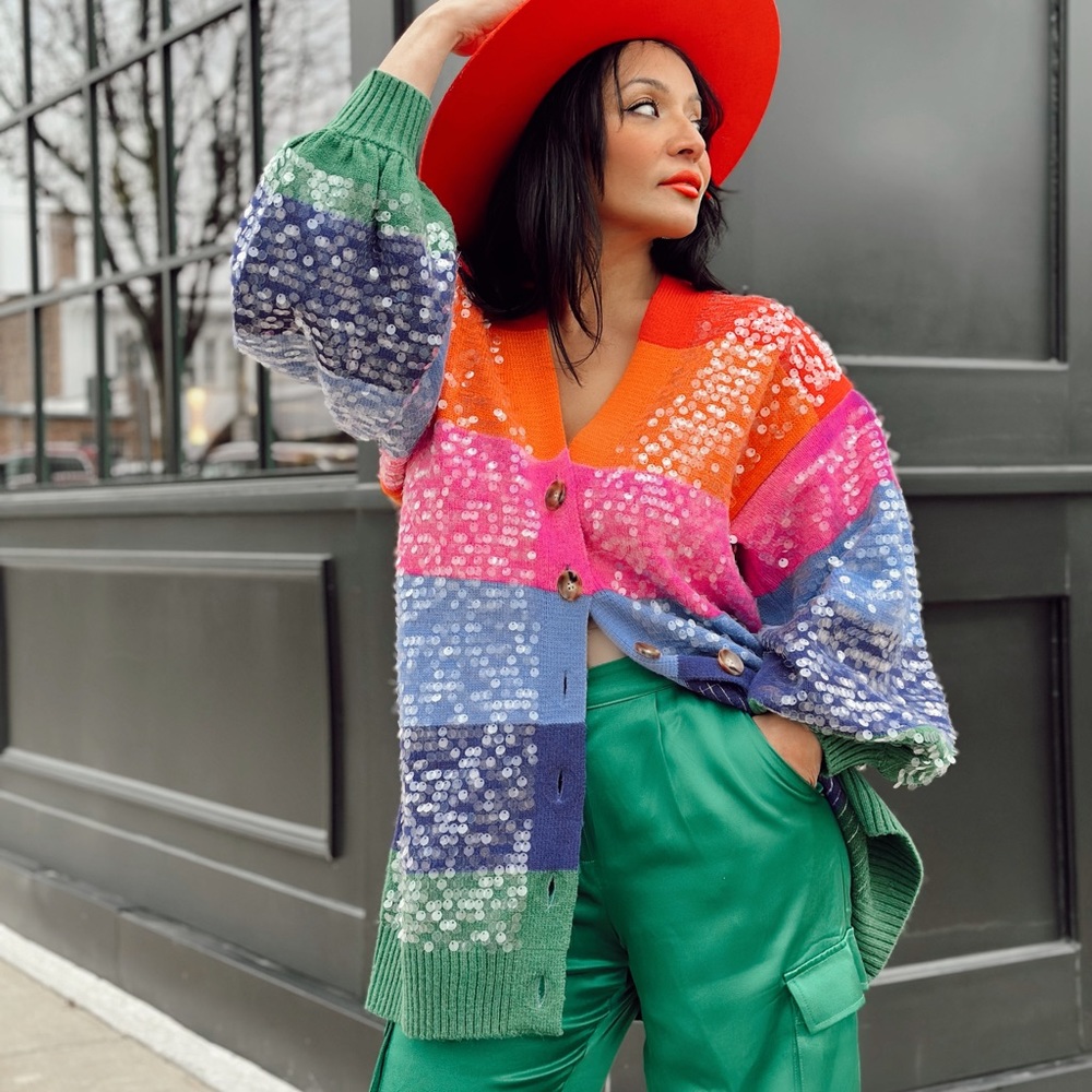 Farm Rio Sequin cardigan